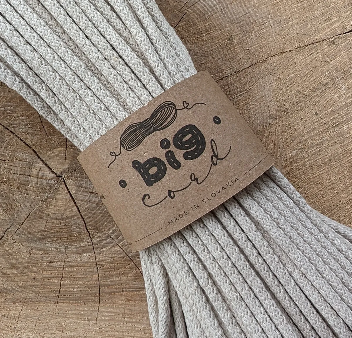6mm cord for sewing (102) as Linen