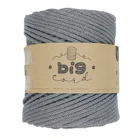 5mm Cord BIG CORD with Cotton Thread Core in Steel (152)