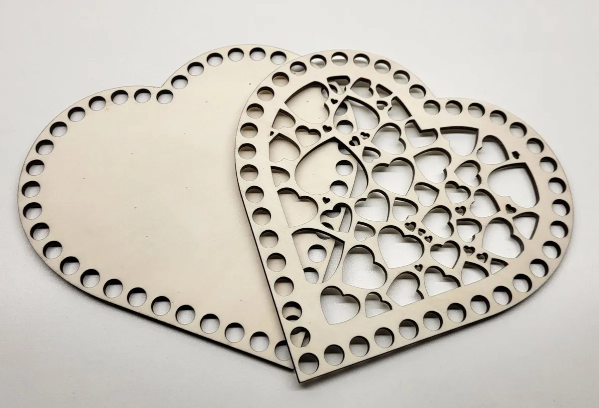 VALENTÍNSKA edícia – SET na obháčkovanie 20cm SRDCE