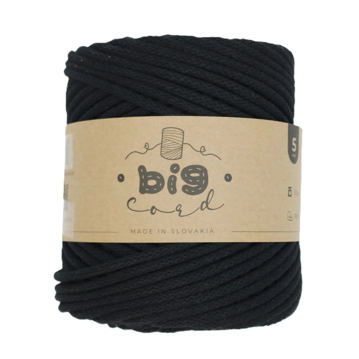 5mm Cord BIG CORD with Cotton Thread Core