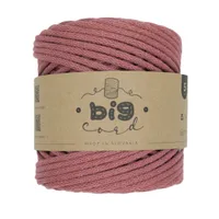 5mm Cord BIG CORD with Cotton Thread Core in Old Rose (130)