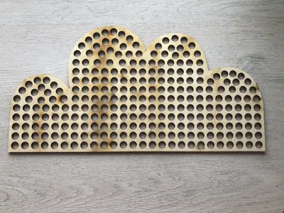 Wooden base for crochet and macramé – Cloud, 35.5 cm