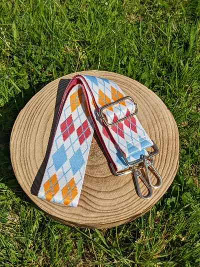 Textile handbag strap – pattern no. 8