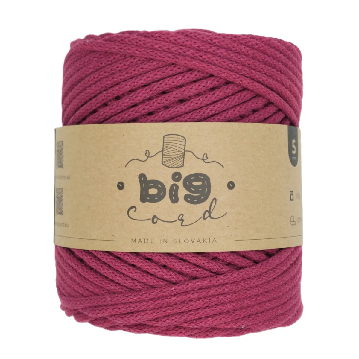 5mm Cord BIG CORD with Cotton Thread Core