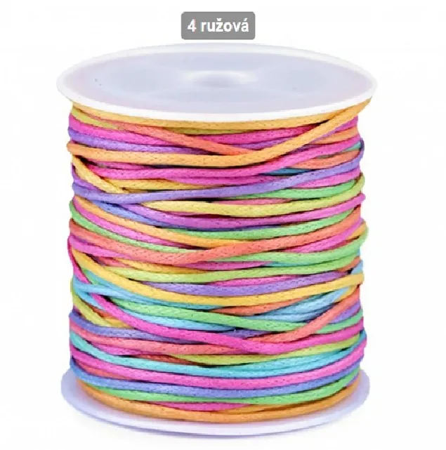 Cotton cord Ø1 mm – rainbow