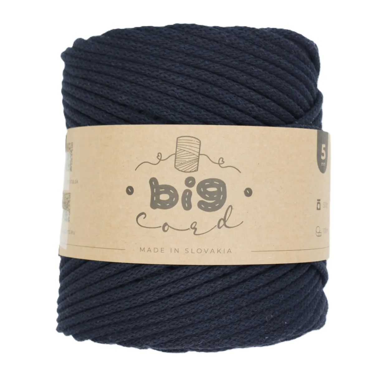 5mm Cord BIG CORD with Cotton Thread Core