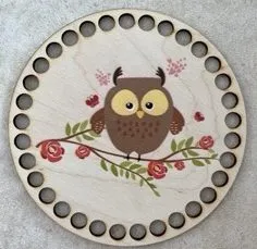 Drevený vrchnák – preglejkový základ SOVA 15cm