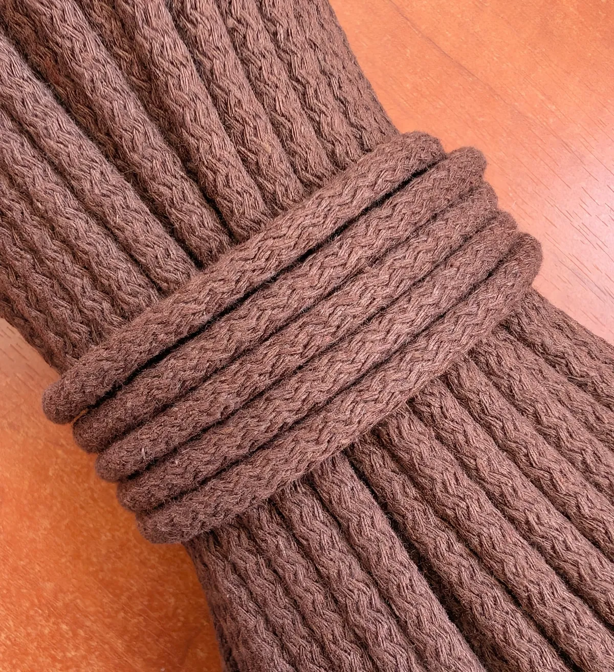 6mm cord for sewing (156) as Chocolate