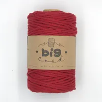 Macramé cord 3 mm in Burgundy Peony (114)