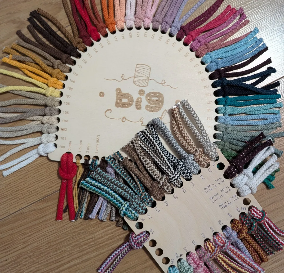 Cotton Cord Color Card