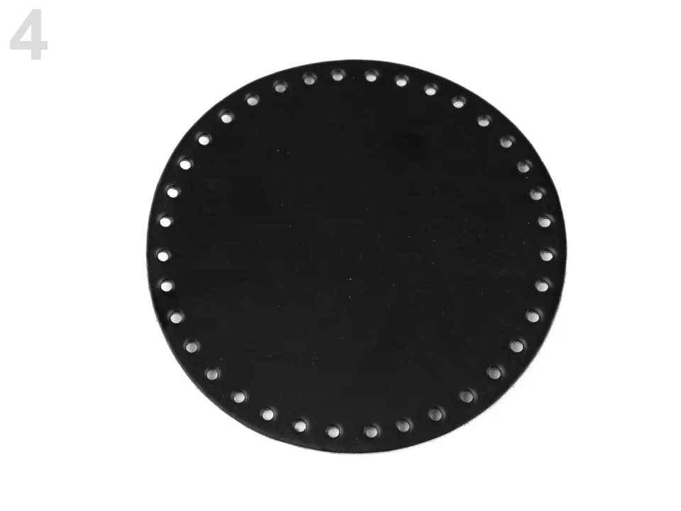 Faux leather handbag base Ø16 cm