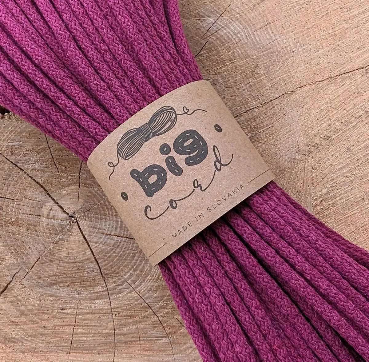6mm cord for sewing (127) as Fuchsia