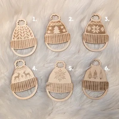 Wooden macramé base – Santa hat