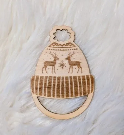 Wooden macramé base – Santa hat