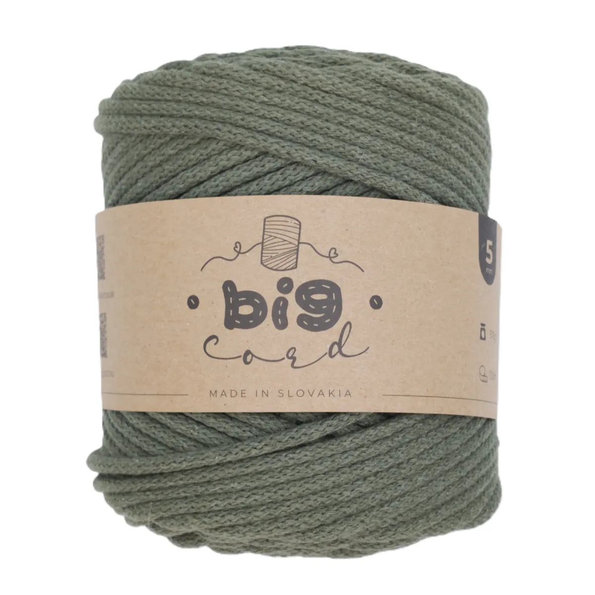 5mm Cord BIG CORD with Cotton Thread Core