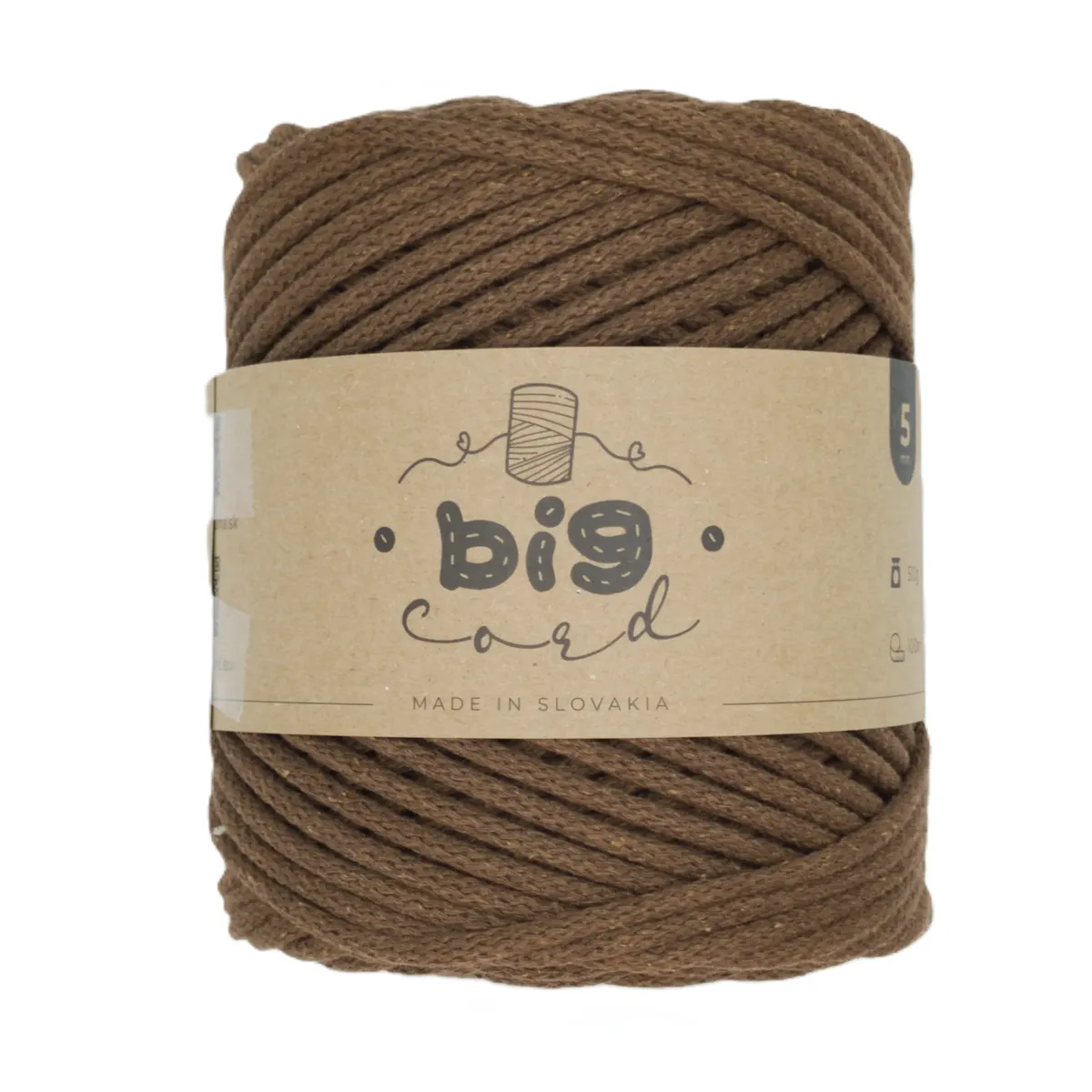 5mm Cord BIG CORD with Cotton Thread Core