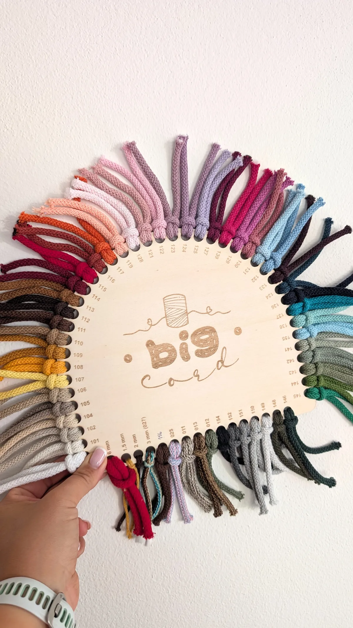Cotton Cord Color Card