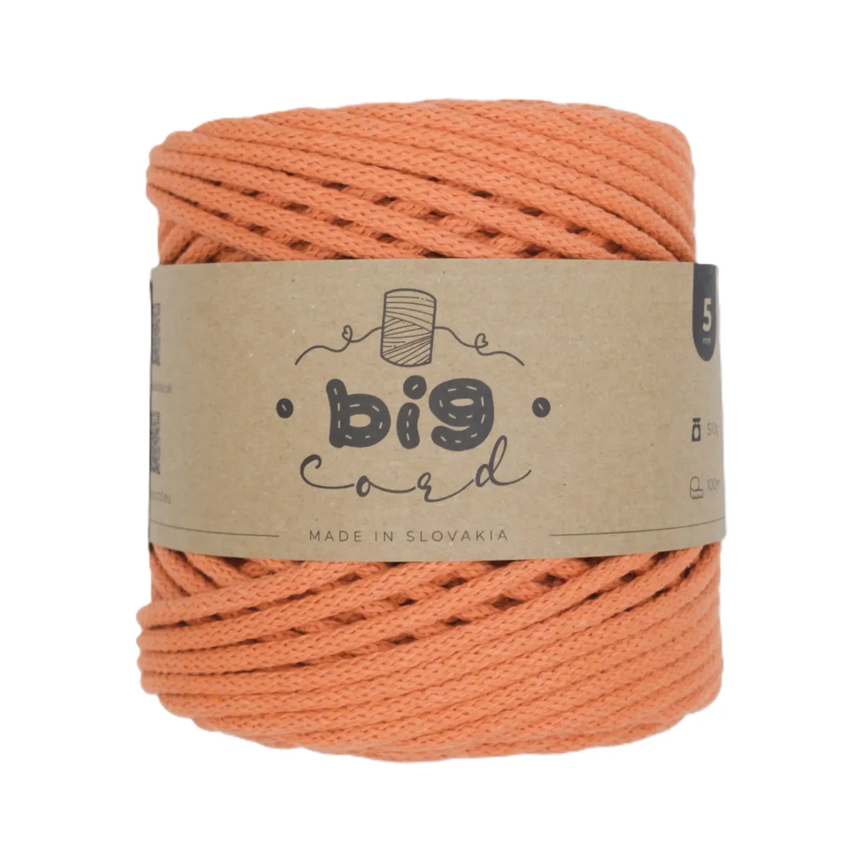 5mm Cord BIG CORD with Cotton Thread Core