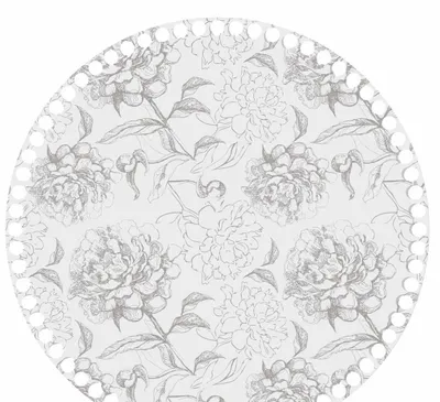 Wooden basket base Ø30 cm – Roses