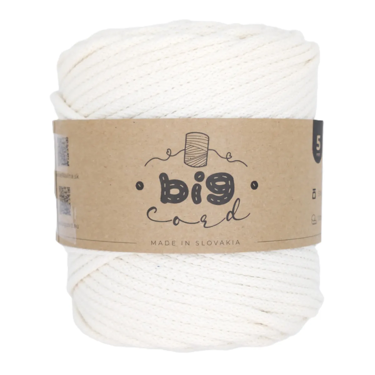 5mm Cord BIG CORD with Cotton Thread Core