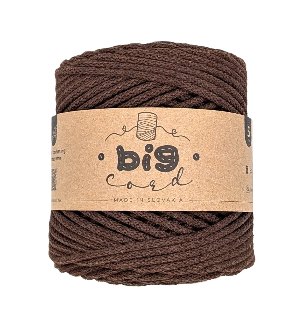 5mm Cord BIG CORD with Cotton Thread Core