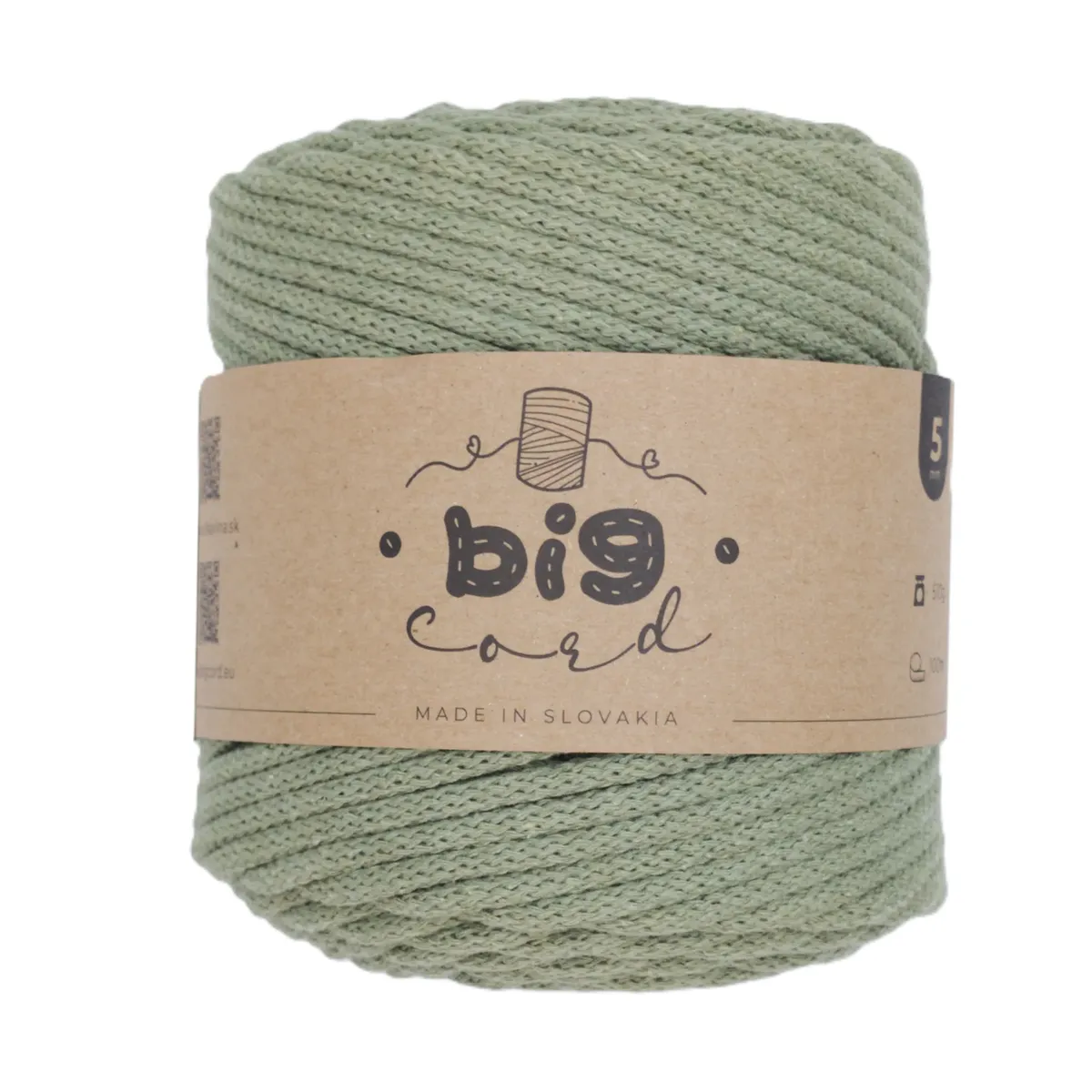 5mm Cord BIG CORD with Cotton Thread Core