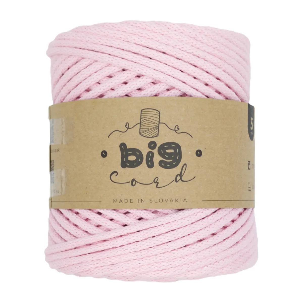 5mm Cord BIG CORD with Cotton Thread Core