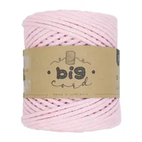 5mm Cord BIG CORD with Cotton Thread Core in Rose (122)