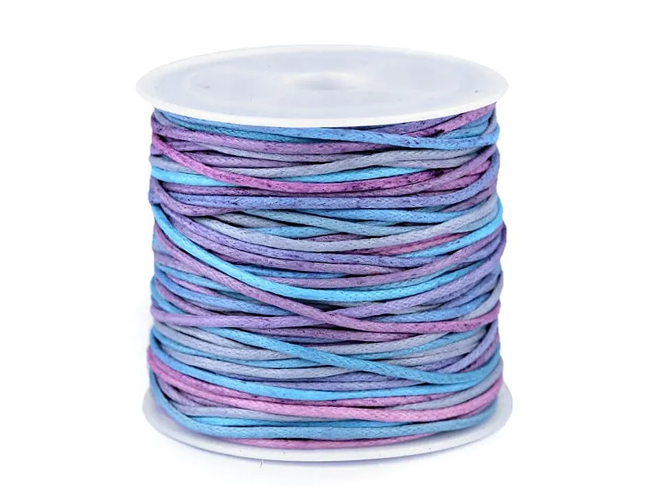 Cotton cord Ø1 mm – rainbow