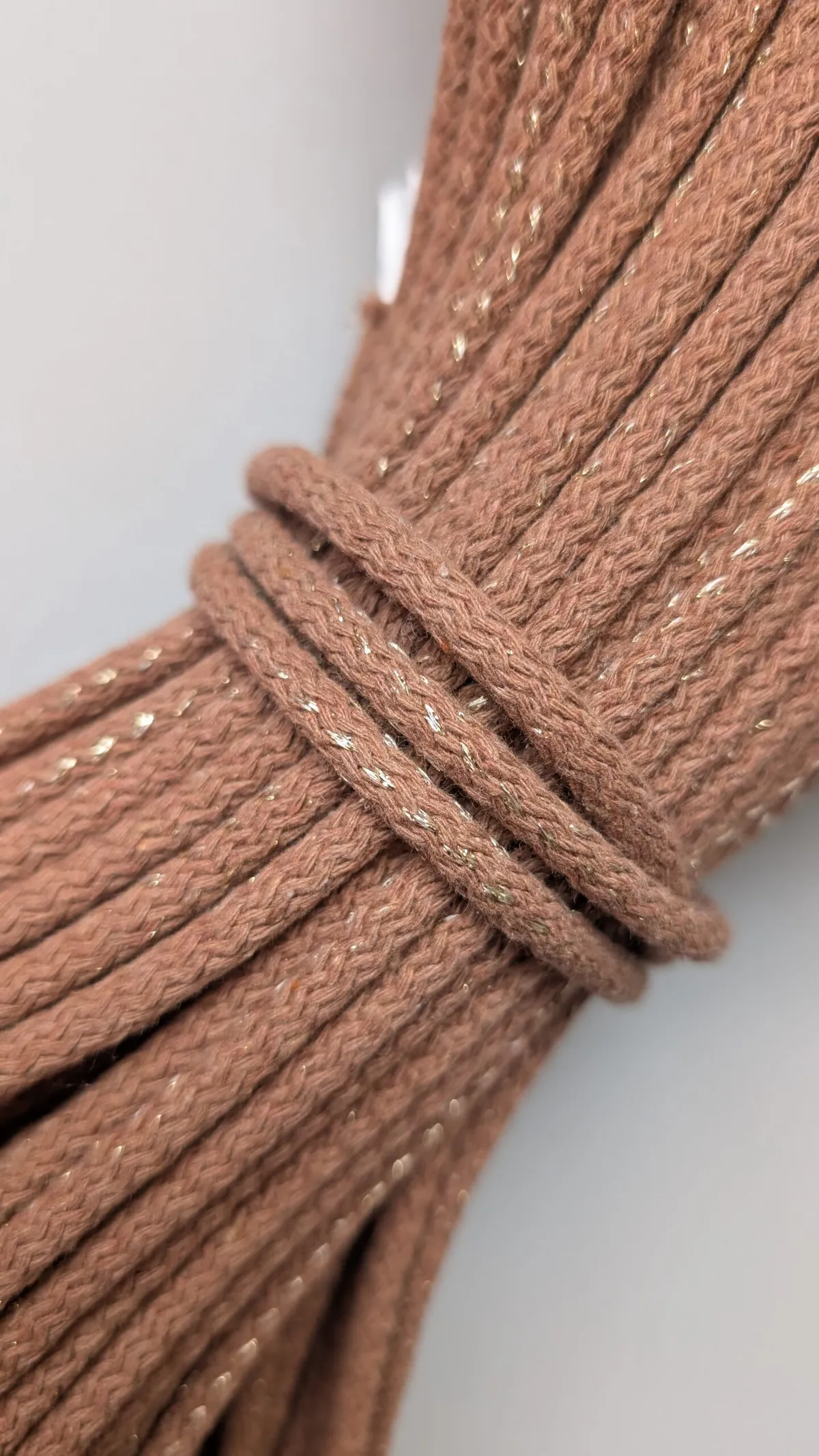 6mm cord for sewing (051) as Mocha Mousse with Gold