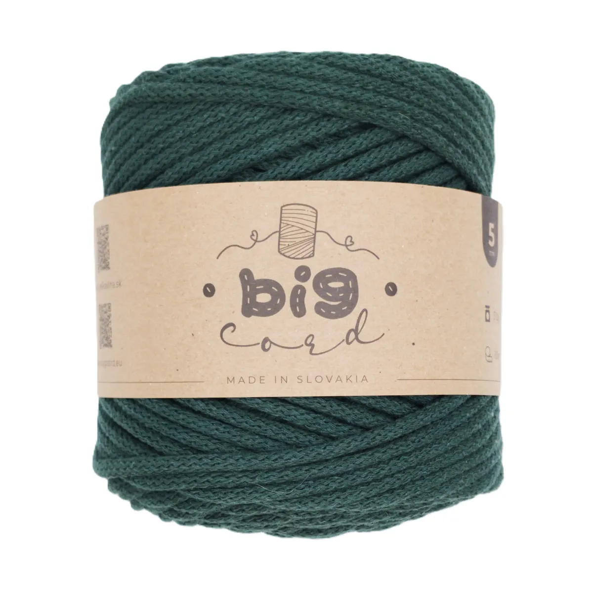 5mm Cord BIG CORD with Cotton Thread Core