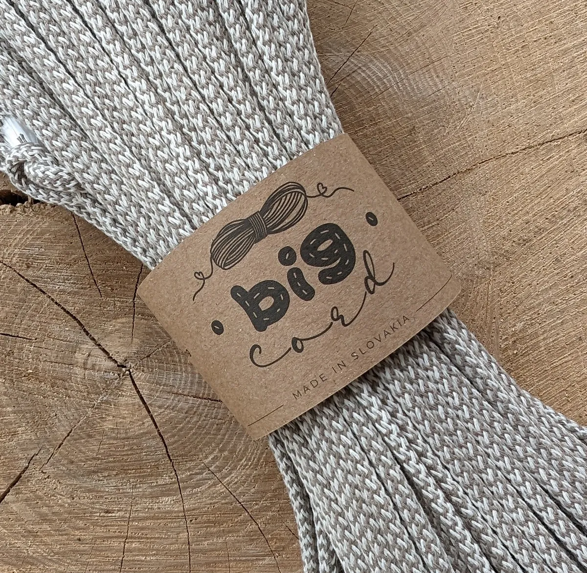 6mm cord for sewing (024) as Coffee with Milk