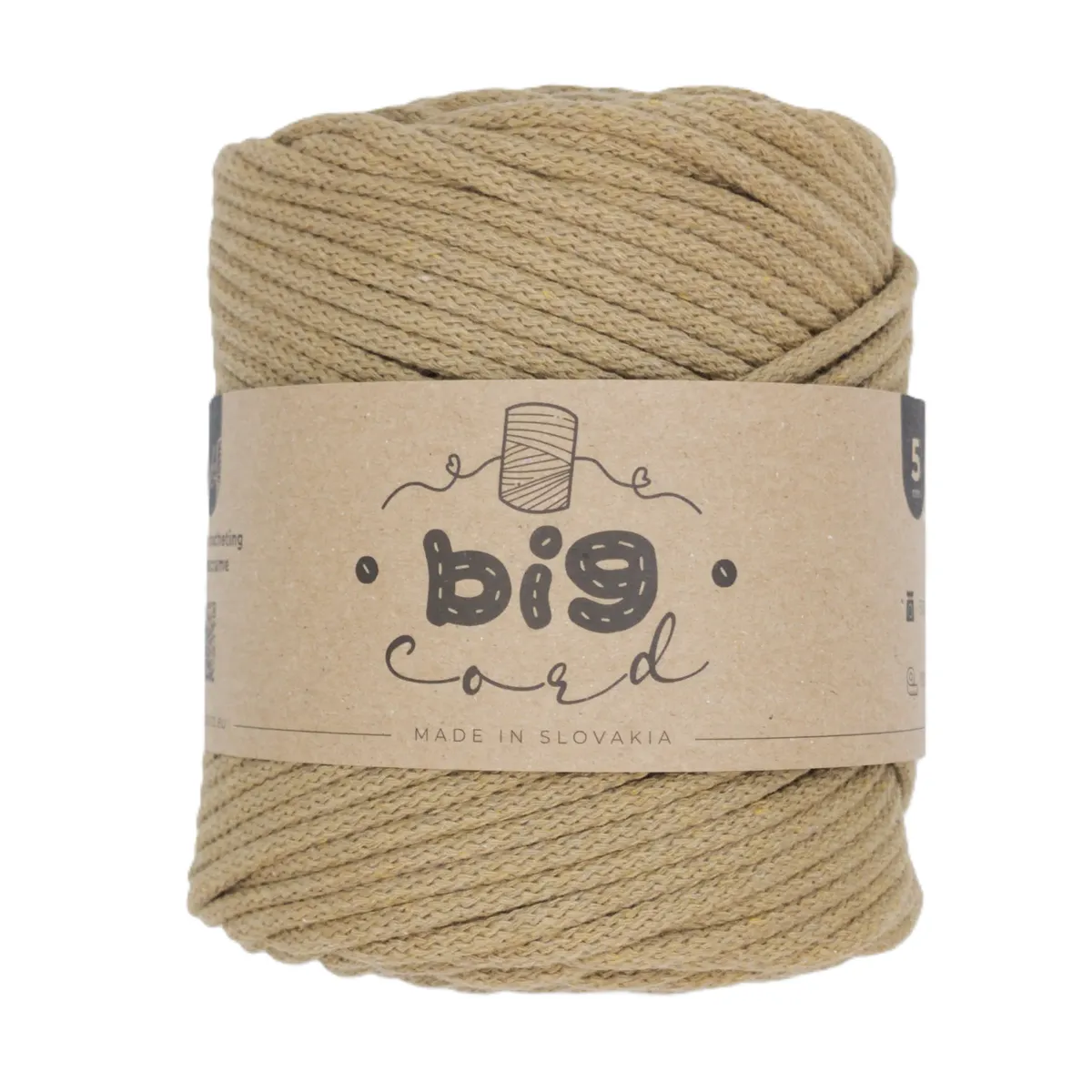 5mm Cord BIG CORD with Cotton Thread Core